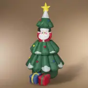 6ft Electric Animated Inflatable Santa In Christmas Tree