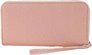 [Generic] Women's Purse, Women's PU Leather, RFID Blocking, Large and Long Format Purse with Multiple Card Slots, Removable Wrist Strap, Mobile Phone Pocket