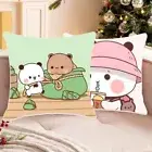 Luxury Cartoon Cushion Cover Microfiber Anime Throw Pillow Case Cushions