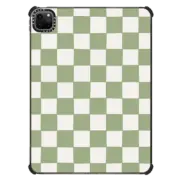 iPad Pro 11-inch (3rd/4th gen) iPad Impact Case Check Pattern Sage Green iPad