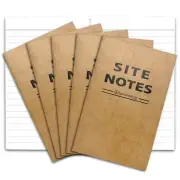Field Notes Notebooks 5 Pack | Small Memo Book Notepad Refill for White
