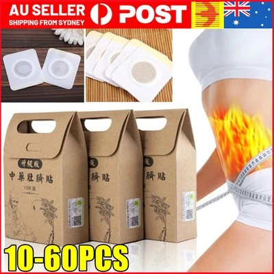 10-60x Detox Slimming Patch Herbal Navel Fat Burner Sticker Belly Waist Plaster
