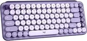 Logitech POP Keys Mechanical Wireless Keyboard with Customisable Emoji Keys, Durable Compact Design, Bluetooth or USB Connectivity, Multi-Device, OS Compatible - Cosmos Lavender