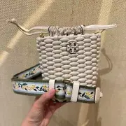 NEW Tory Burch Emerson Woven Mini Bucket Bag 160648