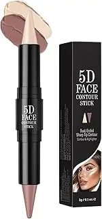 Highlighter Makeup Stick | Waterproof Face Pen Makeup | Contour Eyeshadow Stick, Double-end Women Beauty Products for Men Women