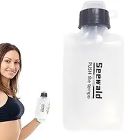 Squeeze Water Bottle | Portable Clear Flat Water Bottles for Men,200ml Squeeze Bottles Outdoor Gear for Yoga Running Basketball Backpacking Hiking Fitness Cycling Fishing