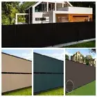 Beige Green Black Privacy Fence Windscreen Garden Shade Mesh Fabric Cover Net