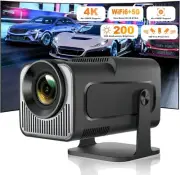 4K UHD LED Android Projector 5G WiFi Mini Bluetooth Office Home Theater HDMI USB