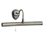 2 Light Picture Light 6w with Pull cord in Antique Brass