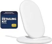 Google Pixel Stand - Fast Wireless Charger for Pixel 5, 4, 3; Bundle with Cleaning Kit