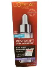 NEW L'Oréal Revitalift 1.5% Pure Hyaluronic Acid Serum - 1oz FRAGRANCE Free