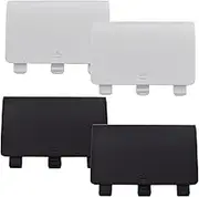 4 Pcs Battery Back Cover for Xbox One Controller[NOT for Xbox One X/S],Battery Back Shell Covers for Xbox One,Replacement Battery Cover Door Compatible with Xbox One(Black&White)