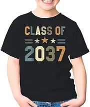[SDVN] Back to School Vintage Class of 2037 Grow with Me Unisex Kids Shirt Gift Boy Girl