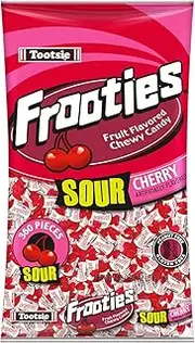 Sour Cherry Frooties - Tootsie Roll Chewy Candy - 360 Piece Count, 38.8 oz Bag