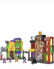 Imaginext DC Super Friends Batman Toy, Crime Alley Playset with Figures & Acc...