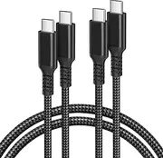 [Basesailor] Charger Cable for AirPods 4/4th Generation 3M/2 Pack,USB C to USB C Cable 100W Fast Charging PD Charger Cord for Apple AirPods Max 2024,AirPods Pro 2 2023 4 2024,iPhone 16 15 Pro Max