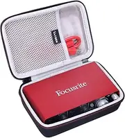 LTGEM Hard Travel Case for Focusrite Scarlett Solo & 2i2 (2nd Gen) USB Audio Interface