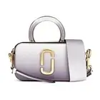 MARC JACOBS THE SNAPSHOT RESIN HANDLE SHOULDER M0017072 039 CYLINDER GRAY