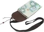 [BESTYASH] Canvas Messenger Bag Phone Crossbody for Women Theft-proof Satchel Simple Wallet Coin Wallet Single Shoulder Bag Fashionable Purse National Style Printing Random Style