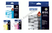 Genuine Epson 812XL High Yield Ink Cartridges - Black / Color - New Stock!