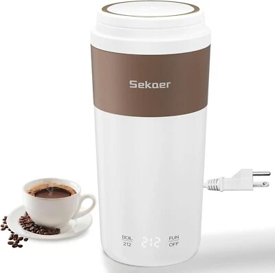 Travel Portable Kettle, Mini Electric Kettle for Tea Coffee, 304 Stainless Steel