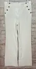 White House Black Market Pants 10L Long Slim Flare Maritime White Trouser Ponte