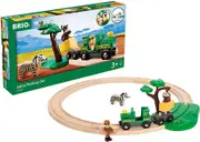 Brio World Safari Railway Set 17pc 33720 Wooden Toy Train Set