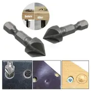 Drill Bit 6 Flute Countersink 13mm 36mm Five Edge For Woodworking Gray
