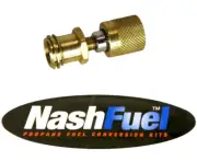 1-1/4" Female Forklift Male Acme 1-5/16" Female POL Brass Propane Fill Adapter