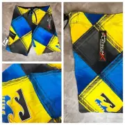 NEW Billabong Behemoth Board Shorts Men’s Size 30 Trunks Blue Yellow Stretch