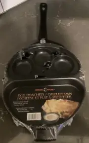 New Nordic Ware Divided Skillet Folding Omelet Pan and Removable Egg Poacher