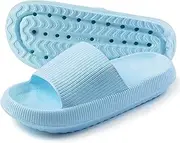 [TOPALL] Cloud Slides for Women Men, Pillow Slides Slippers Shower Sandals House Bath Slippers Quick Drying Non-Slip Lightweight Open Toe Sandals Slippers