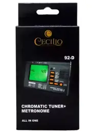 Cecilio 92-D Chromatic String Tuner + Metronome All in One Instrument Pitch LCD