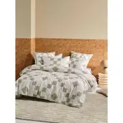 Linen House Una Eucalyptus Home/Bedroom Quilt Cover Set with Pillowcase
