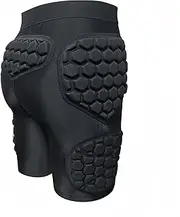 Basketball Padded Compression Shorts, Football Girdle with Hip, Thigh and Tailbone Protection Pads