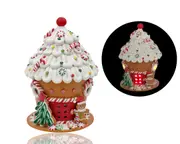 bulk 2 Xmas Led Cupcake House 24x31cm