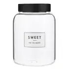 Storage Container Glass Pantry Canister 66 Ounce, 1950ml, Sweet - Pack of 2