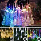 Solar Fairy String Lights 20-50 LED RGB Raindrop Garden Outdoor Lamp Xmas Decor