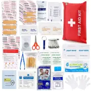First Aid Kit for Home Car Travel 107 Piece Emergency Kits for Hiking Camping...