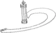 Glass Pet Cremation Urn Necklace for Ashes Stainless Steel Keepsake Pendant Durable Dog Urn Jewelry with Exquisite Craftsmanship Polished and Reliable Memorial Accessory