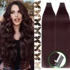 Invisible Tape In 100% Real Remy Human Hair Extensions Skin Weft Full Head Ombre