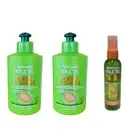 Garnier Fructis Leave In Conditioner Curly Hair Sleek Shine Cream+Shine Glossing