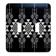 Southwest Tribal Decorative Switchplate | Metal Light Switch Cover, Multiple Siz