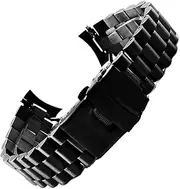 [KEPEDFCZCK] 20mm 22mm Solid Stainless Steel Curved End Watch Strap Watch Bracelet Accessories With Tool Quick Release