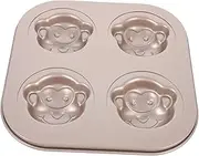 Non-Stick Carbon Cake Molds 4-Piece Set High Heat Resistance Easy Cleaning for Baking