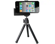 Retro Hipstamatic High-Quality Durable Mini Camera Tripod, for Phones, iPod,Black