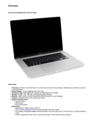Apple MacBook Pro 16-inch 2019 Technician Service Guide