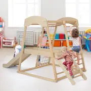 CostwayLarge Size Climbing Toy Climber Playset with Metal Anchors for Toddlers