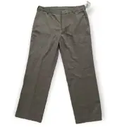 New Van Heusen Men's Size 34 x 30 Gray Pants Straight Fit Flex Waistband MSRP$65
