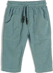 [Koton] Babyboy Trousers Drawstring Pocket Detail Cotton Muslin Fabric Pants